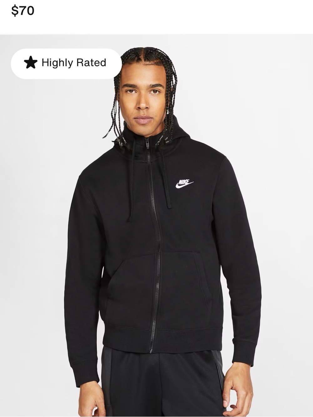 Nike men’s zip up hoodie